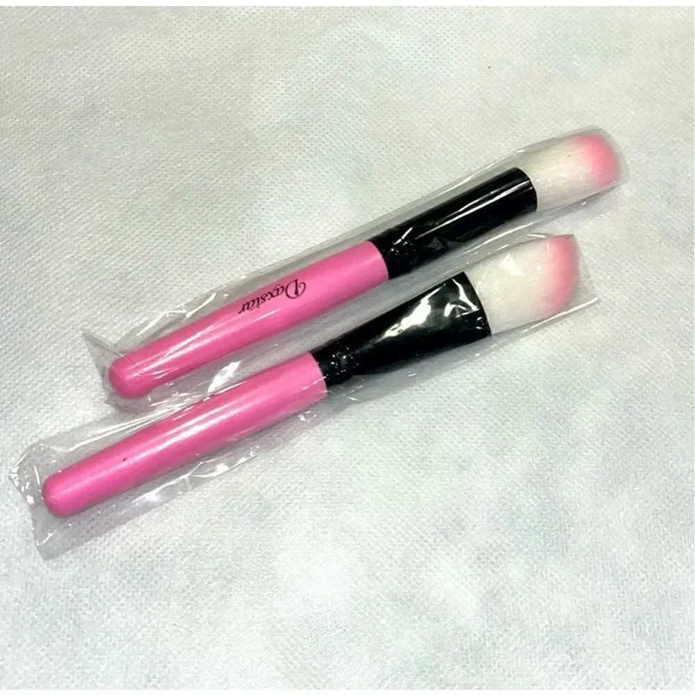 Daxstar Makeup Brushes Set of 2 Pink Black NEW‎