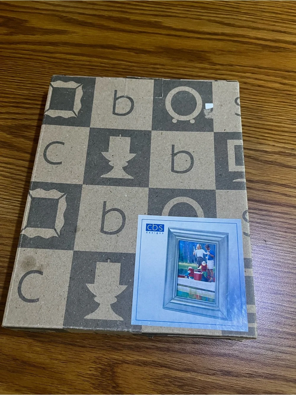 CBS Designs Home Accents Brown Patterned Decorative Photo Frame 3X5