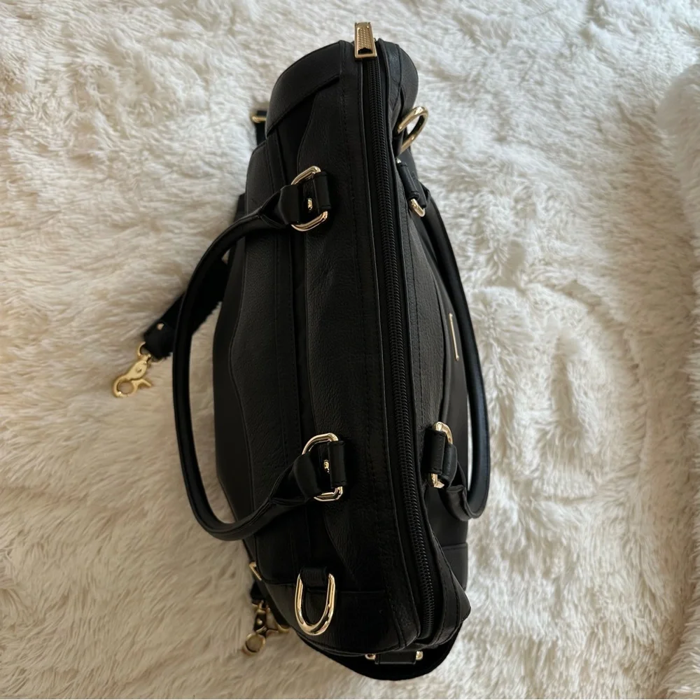 Rebecca Minkoff Knocked Up Diaper Bag Black Nylon Leather Baby Bag NWOT