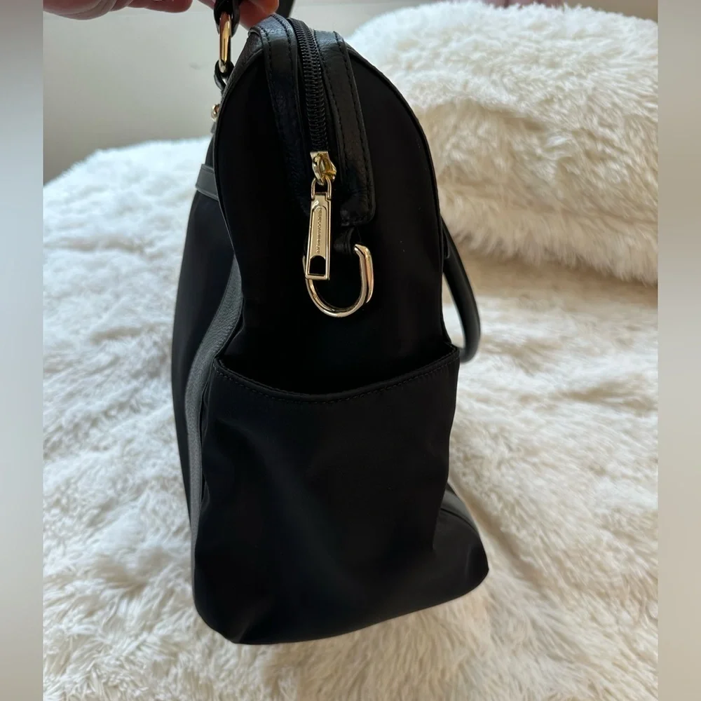 Rebecca Minkoff Knocked Up Diaper Bag Black Nylon Leather Baby Bag NWOT