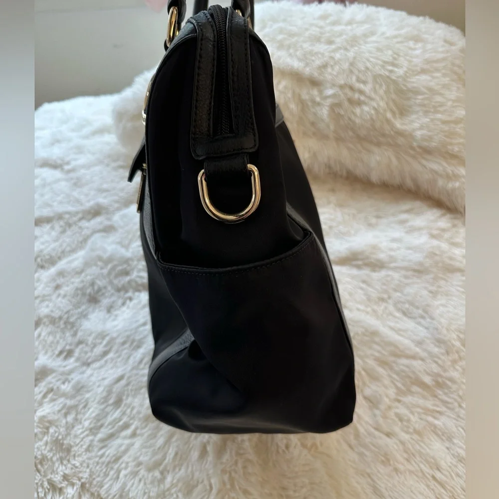 Rebecca Minkoff Knocked Up Diaper Bag Black Nylon Leather Baby Bag NWOT