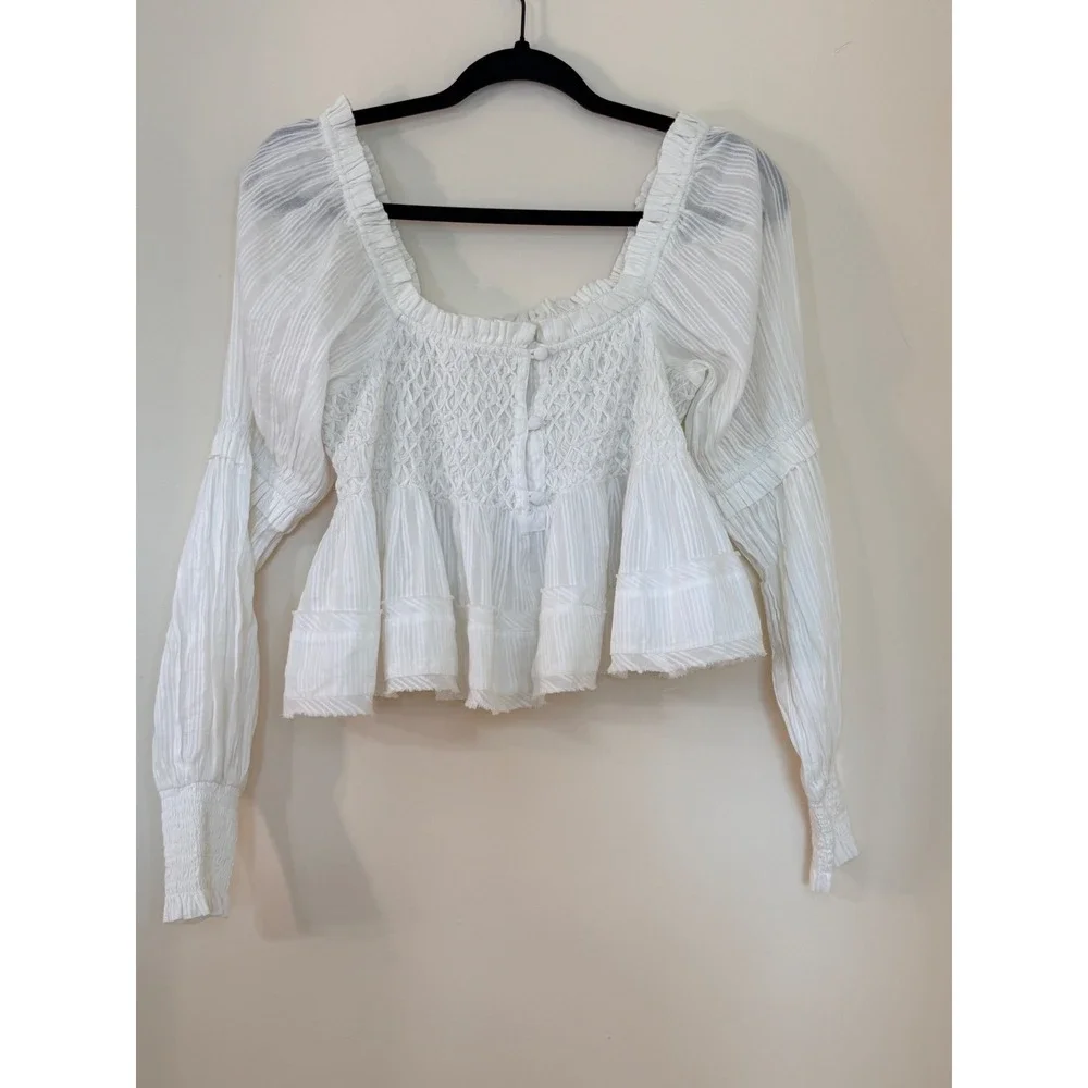Anthropologie stripes peplum pit