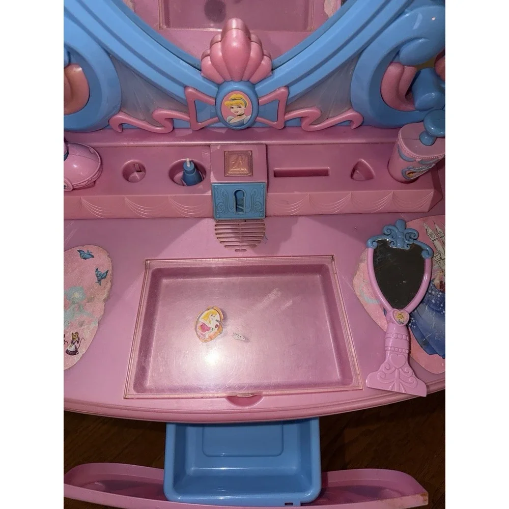 Vintage Disney Princess Cinderella Talking Vanity Replacement Clear Insert Tray
