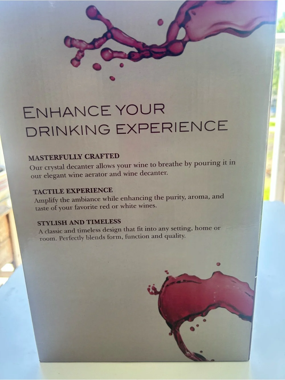 Lifestyle piece wine