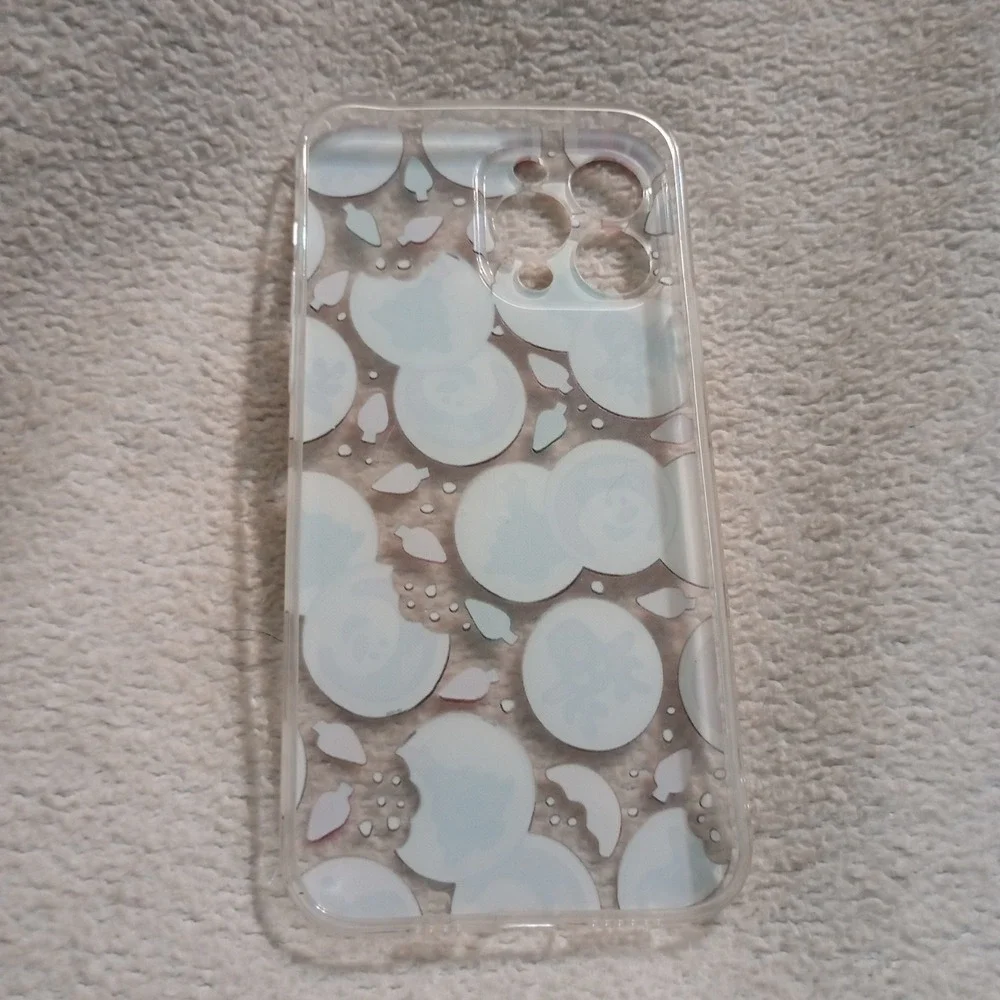 iPhone 13 Pro Max Case Clear Holiday Christmas Cookies Snowman Reindeer Tree