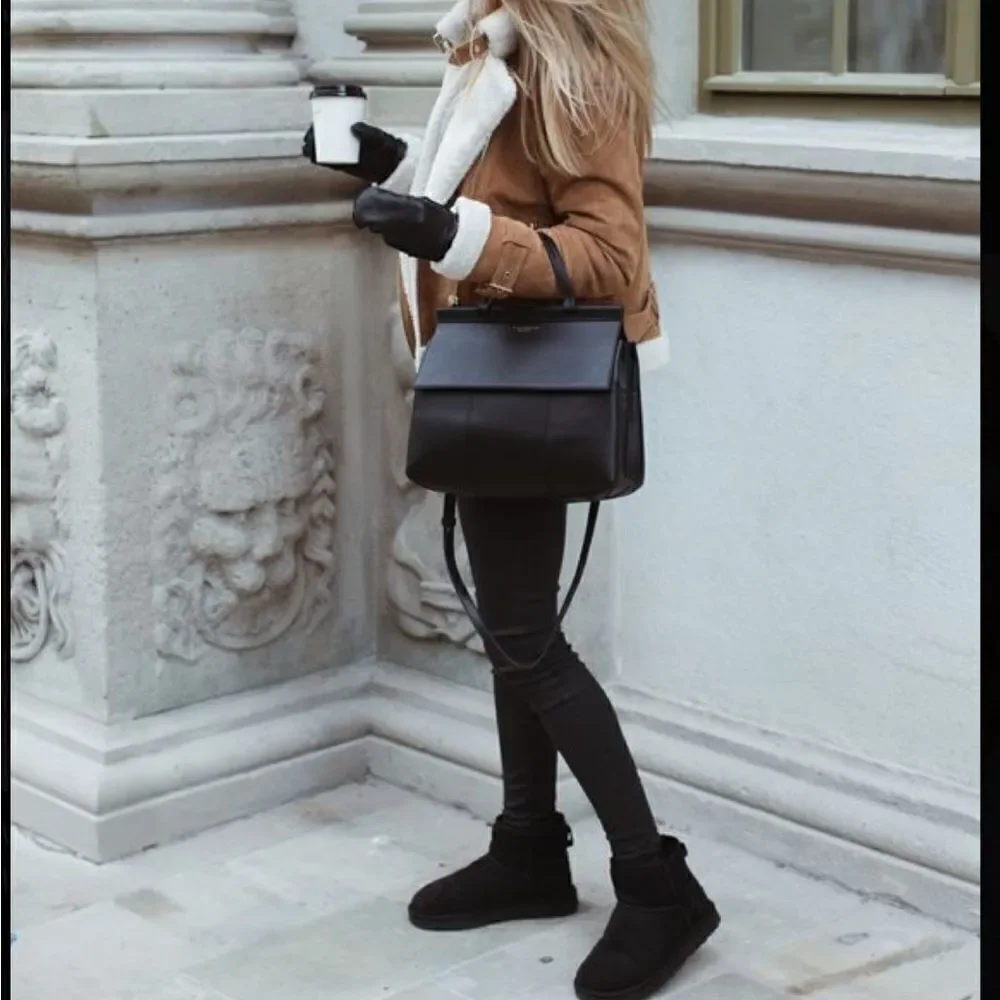 UGG black platform