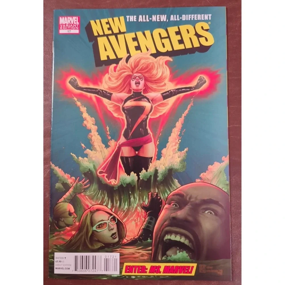 New Avengers #17 1:50 JTC Variant 2011 Ms. Marvel Joins Team‎ Enter the Phoenix