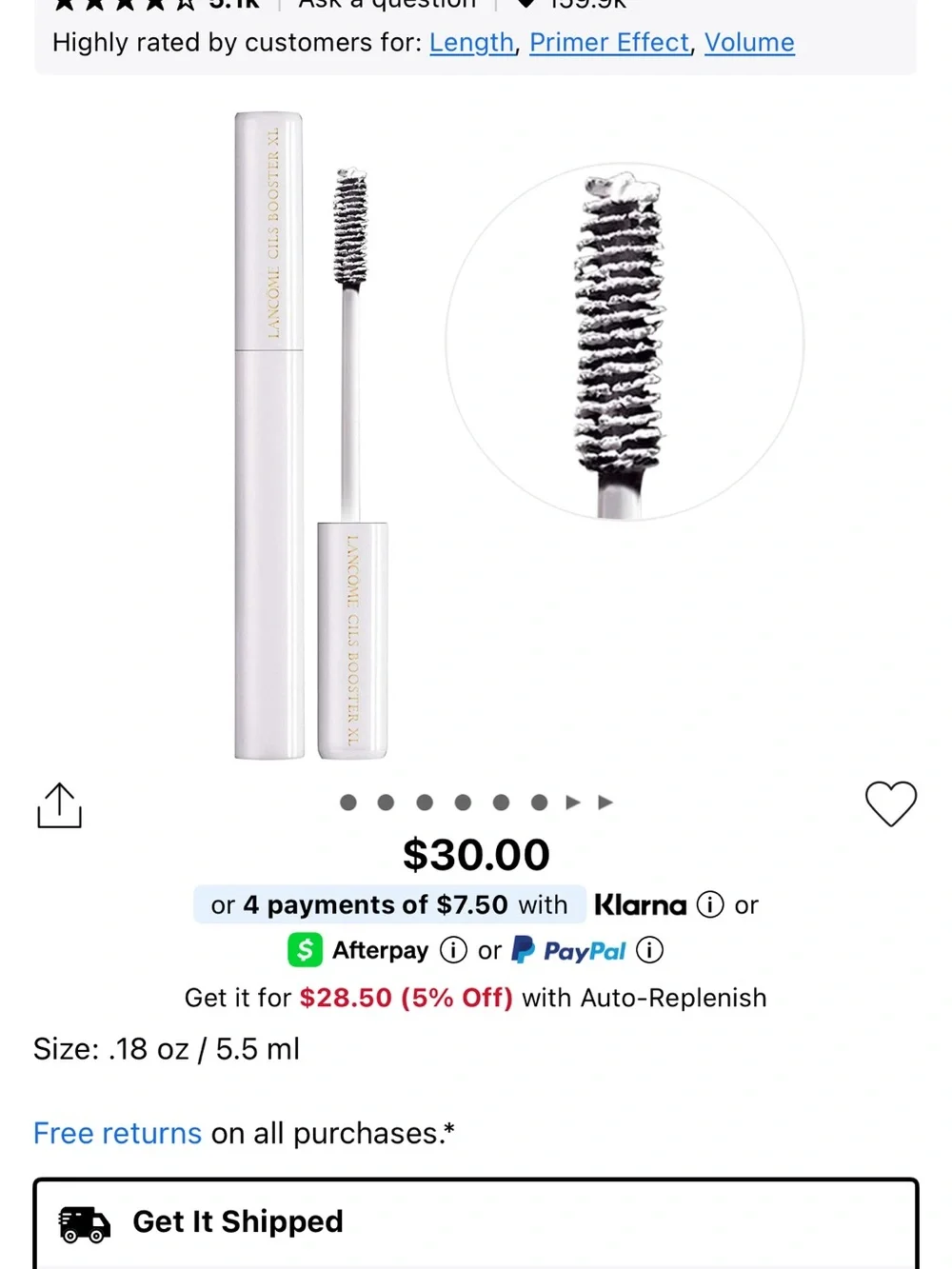 Lancome lot mascaras