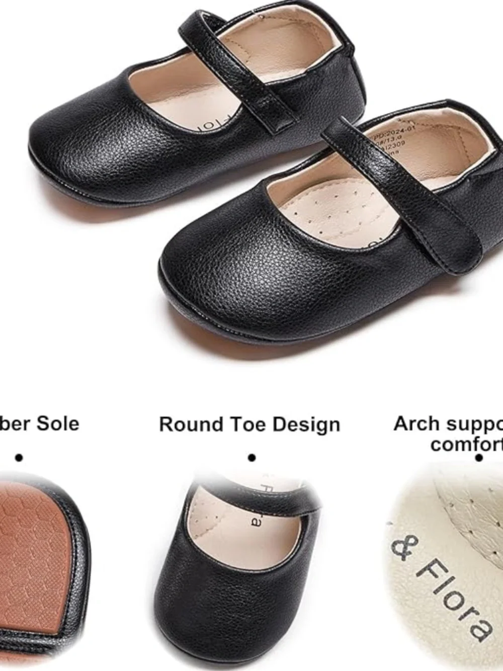 Felix & Flora Infant Baby Walking Shoes Moccasins Rubber Sole in (Size: 6-9M)