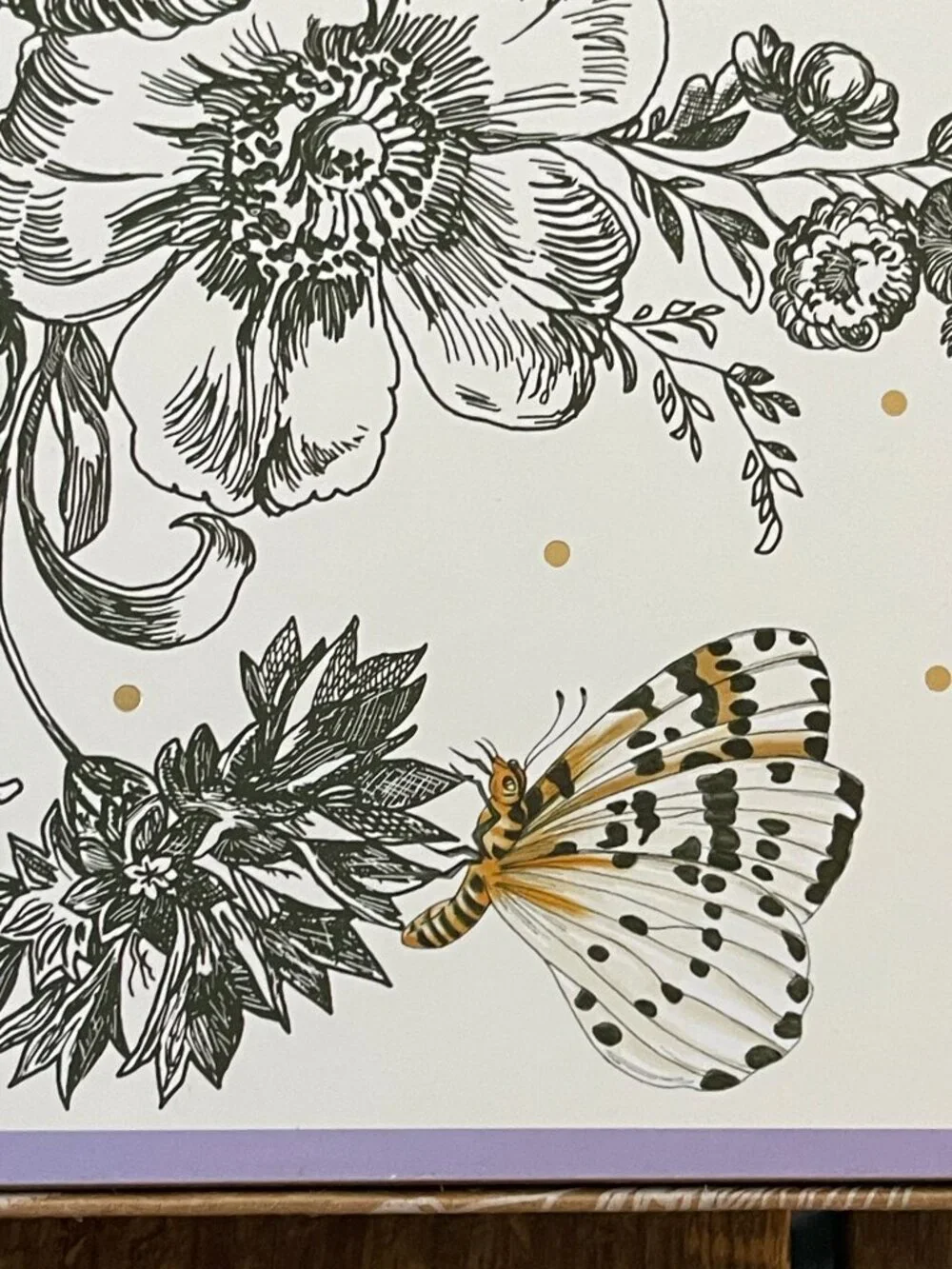 MacKenzie-Childs white design butterfly