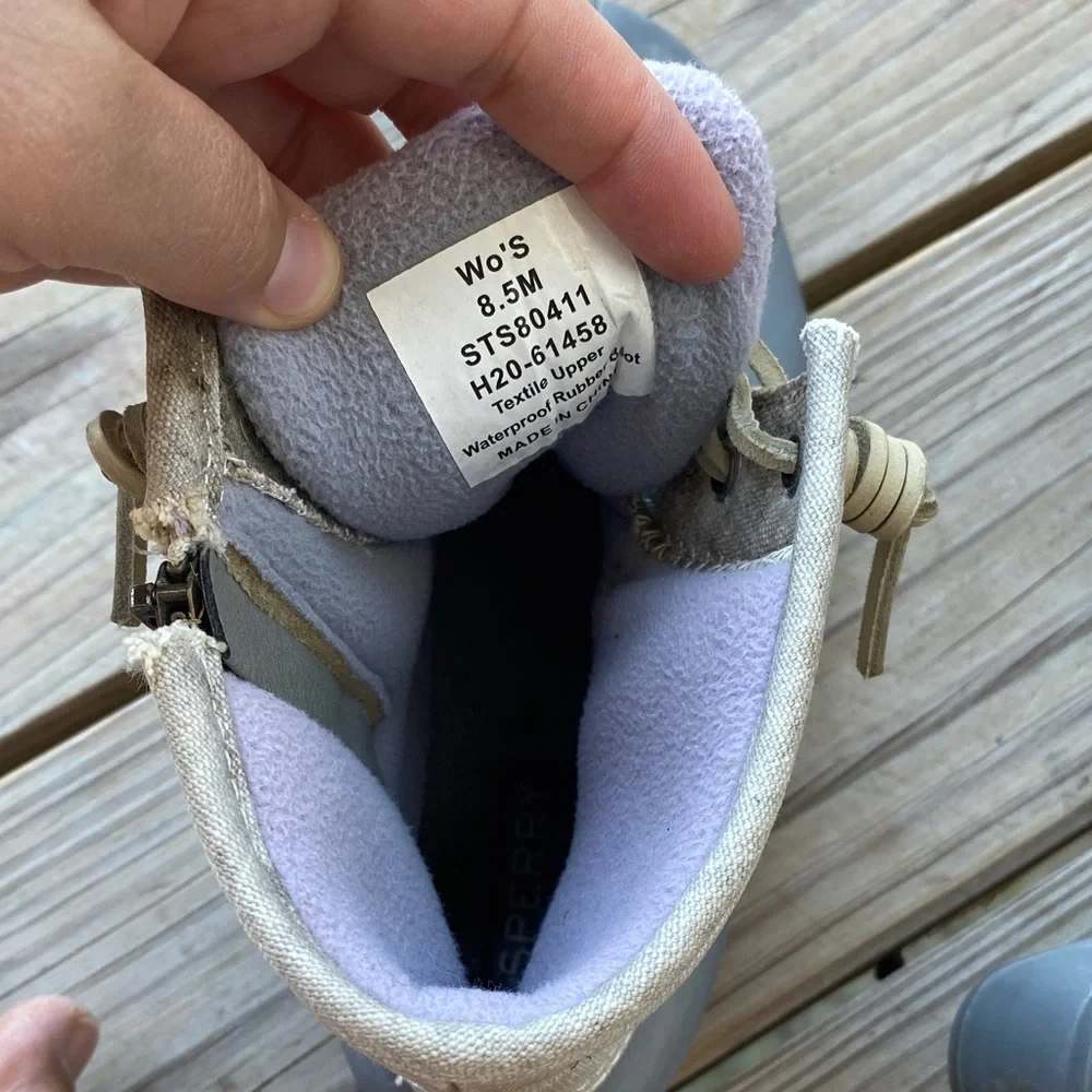 Sperry waterproof rubber