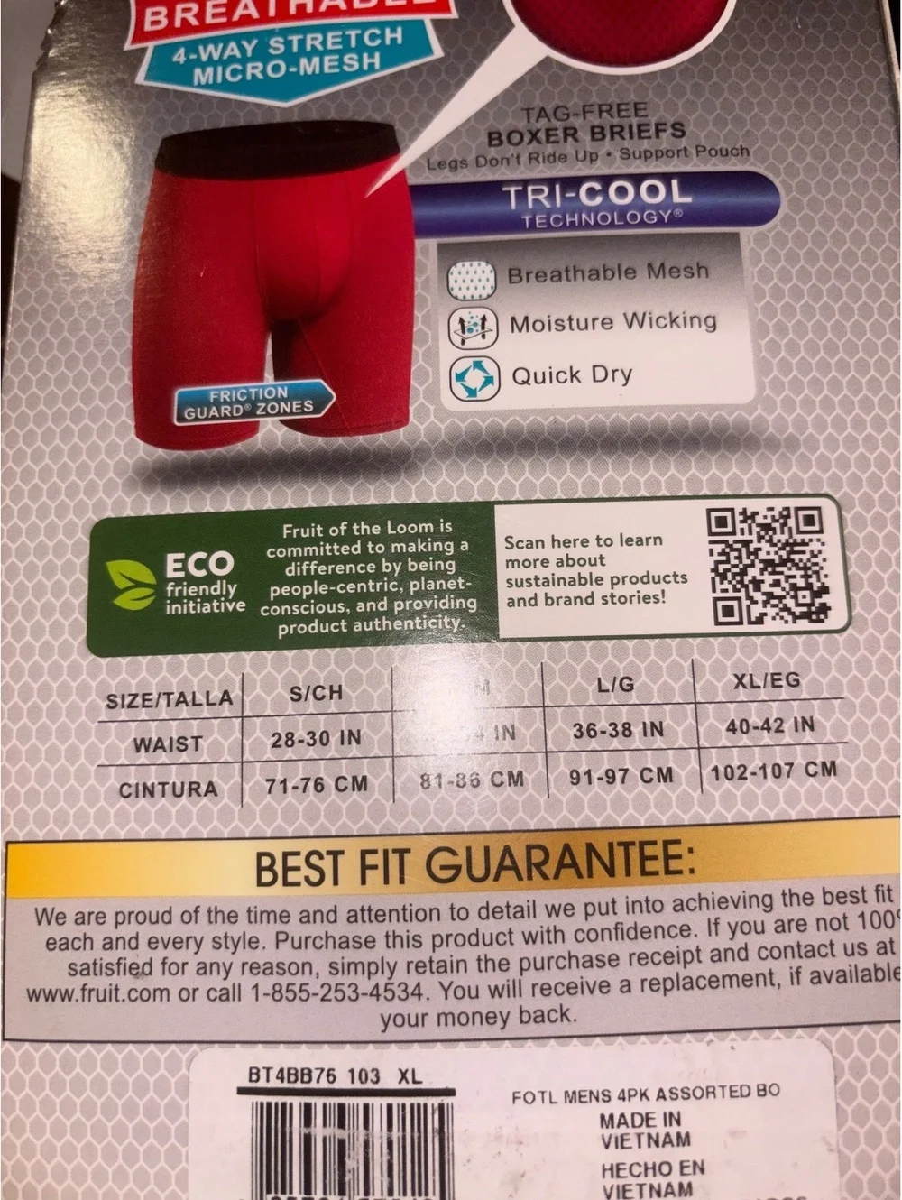 Fruit of the Loom stay cool