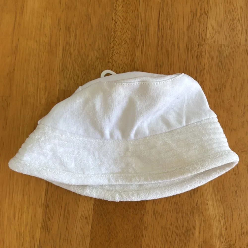 Vintage NWT White Infant Sun Hat Boy Girl Unisex Size Medium
