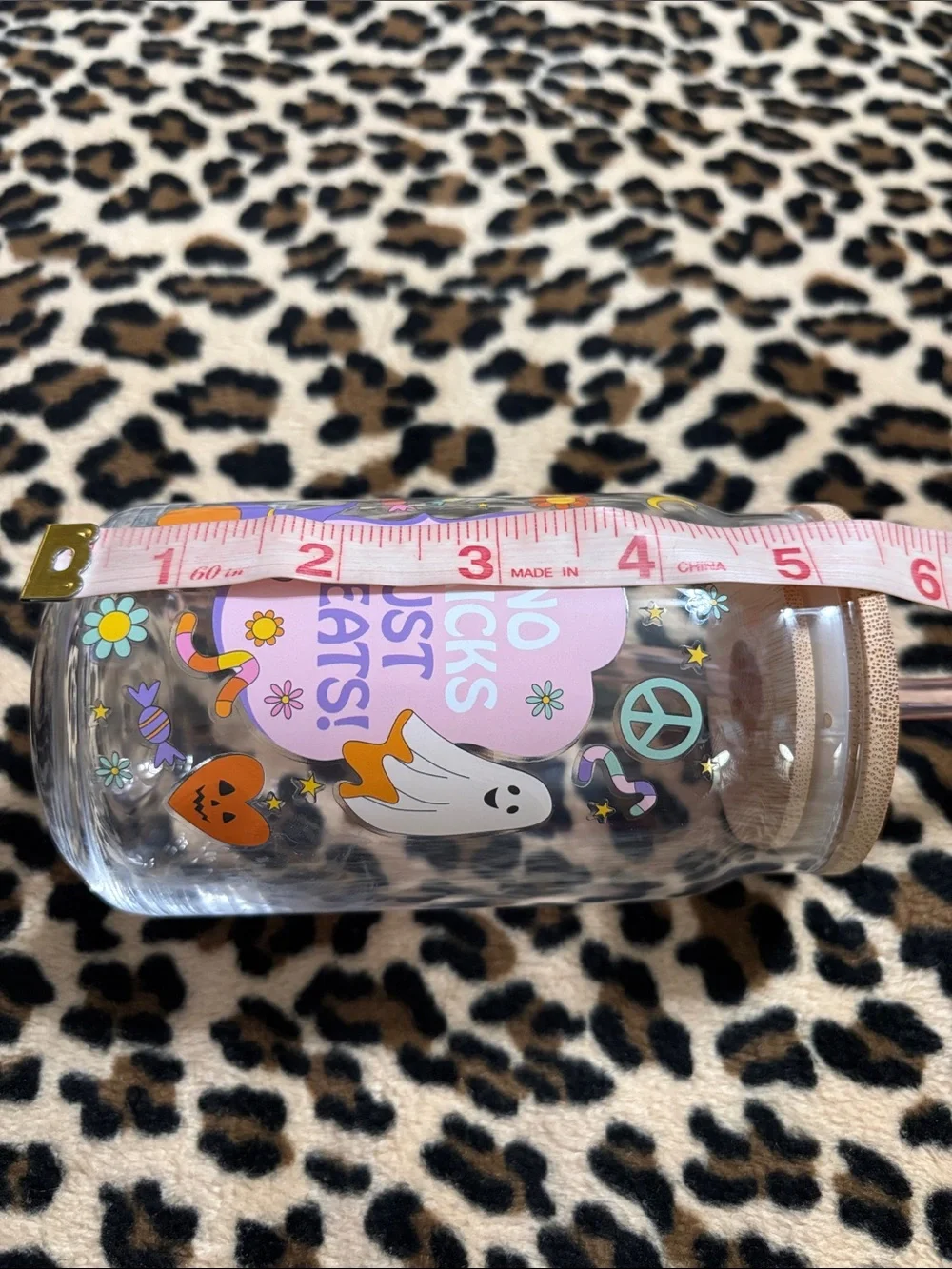 Halloween festive glass