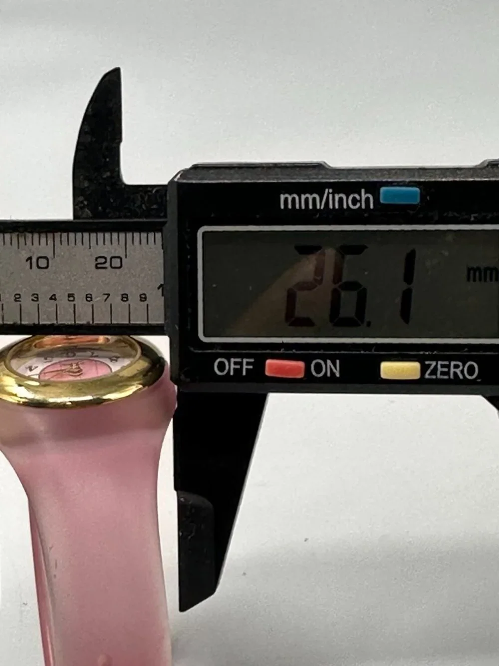 Vintage LA Express Watch Women Gold Tone Pink Lucite Band New Battery 6.75