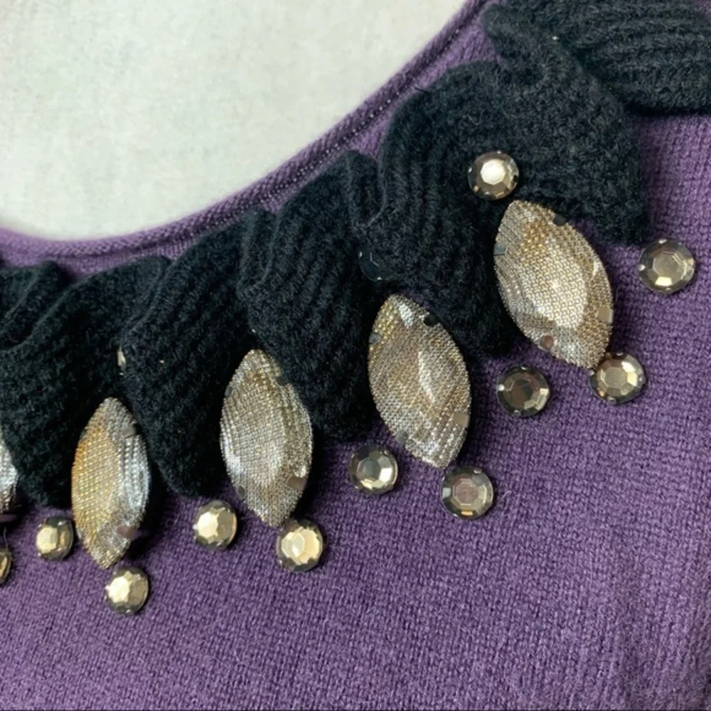 Tory Burch Embellished Cashmere Sleeveless Sweater