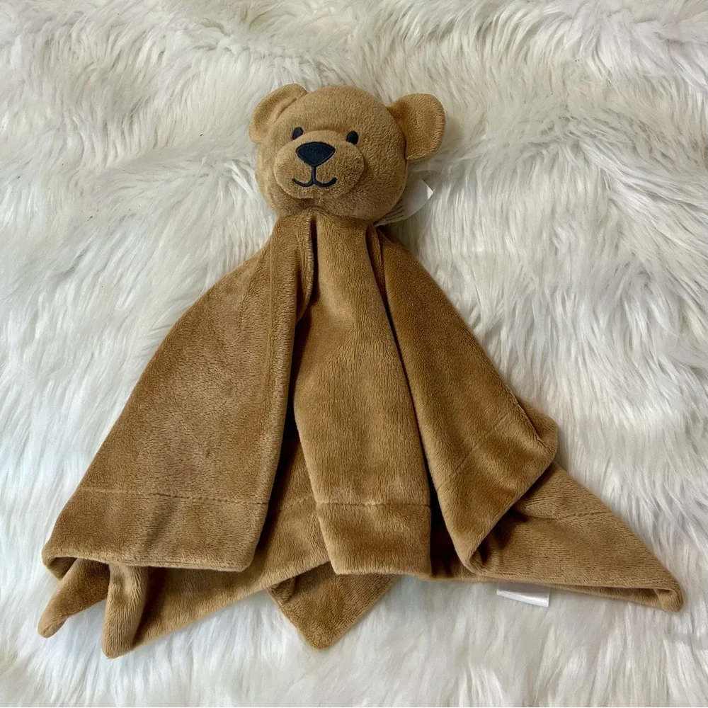 Gymboree One Size‎ Teddy Bear Lovey Security Brown Plush Blanket Stuff Animal