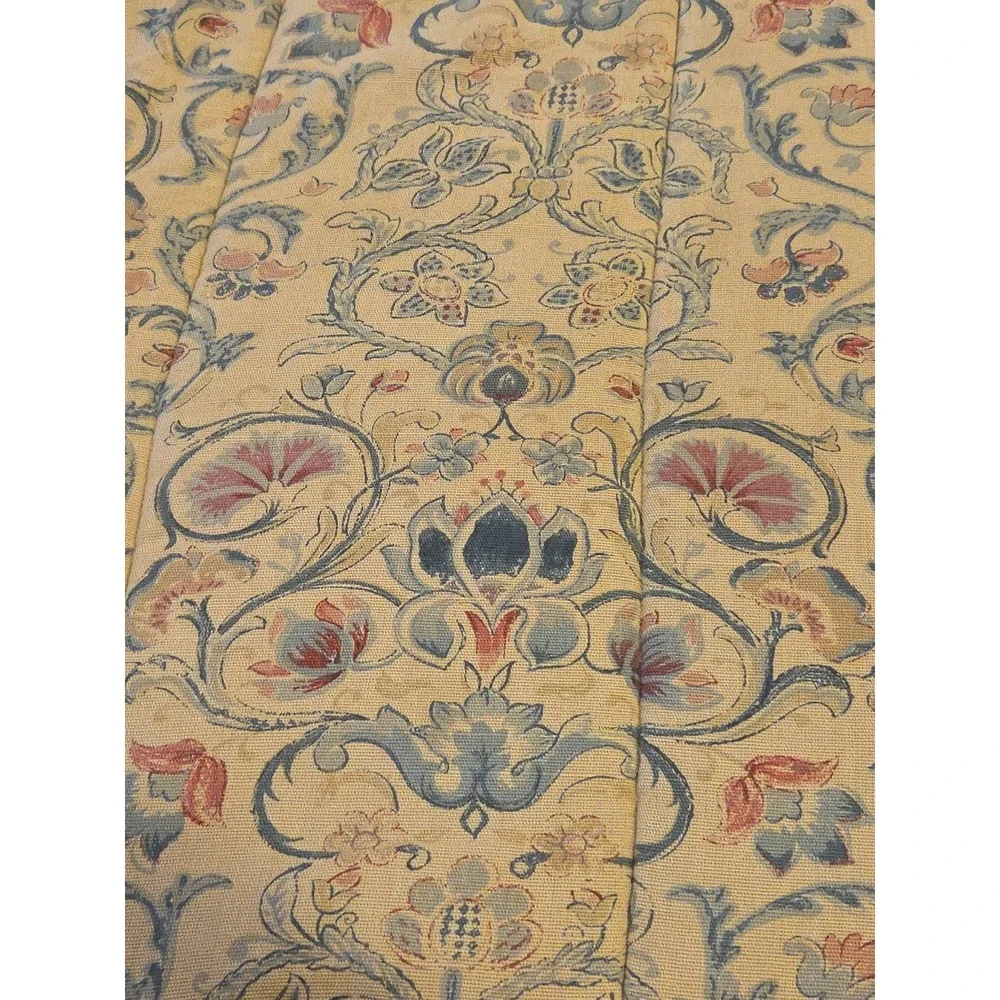 Vtg 90s Ralph Lauren Provence Full Queen Comforter Jacobean Floral Linen Blend‎