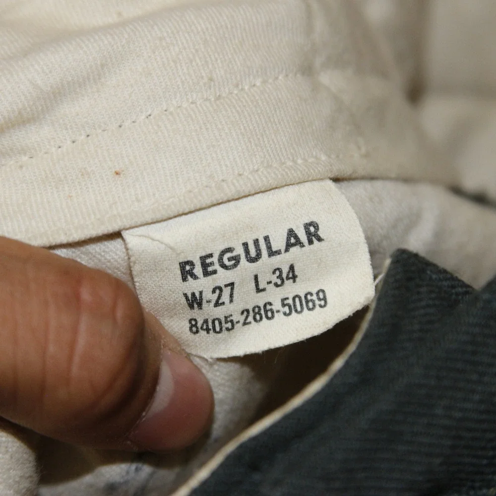 Vintage US Military size tag