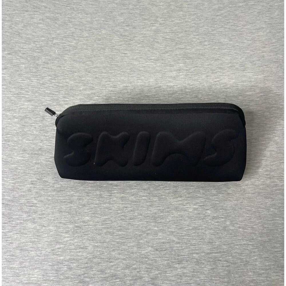SKIMS LARGE ZIPPERED NEOPRENE POUCH BAG