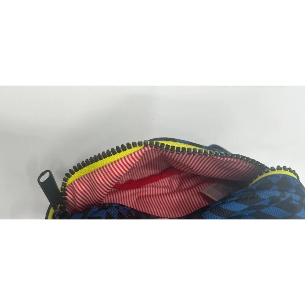 Herschel Fanny Pack Waist Bag Hip Pack Yellow Blue Adjustable Checkered Mini
