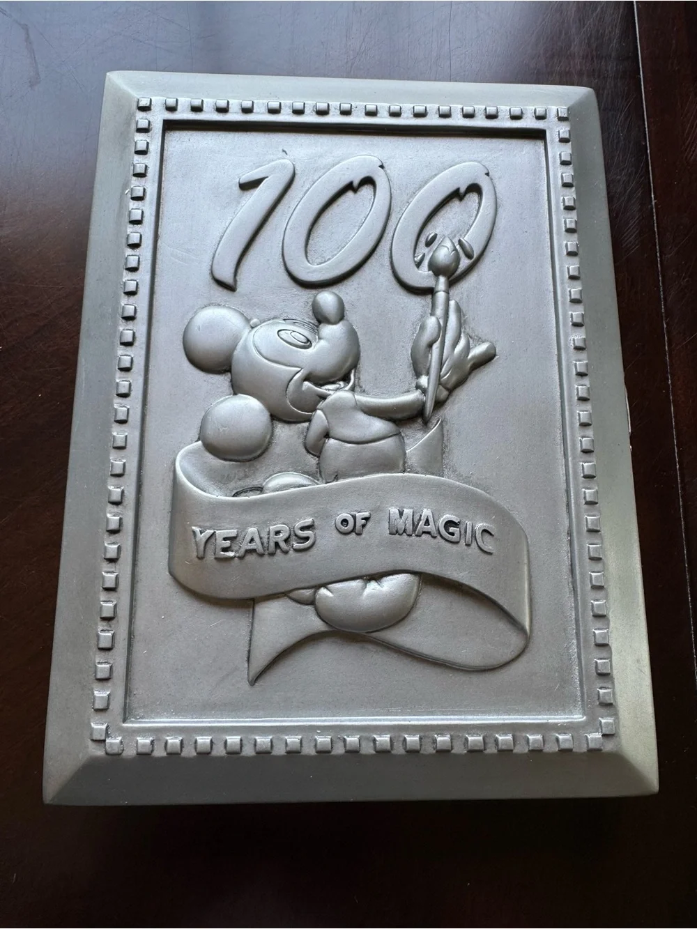 Disney 100 Years of Magic pewter picture frame book