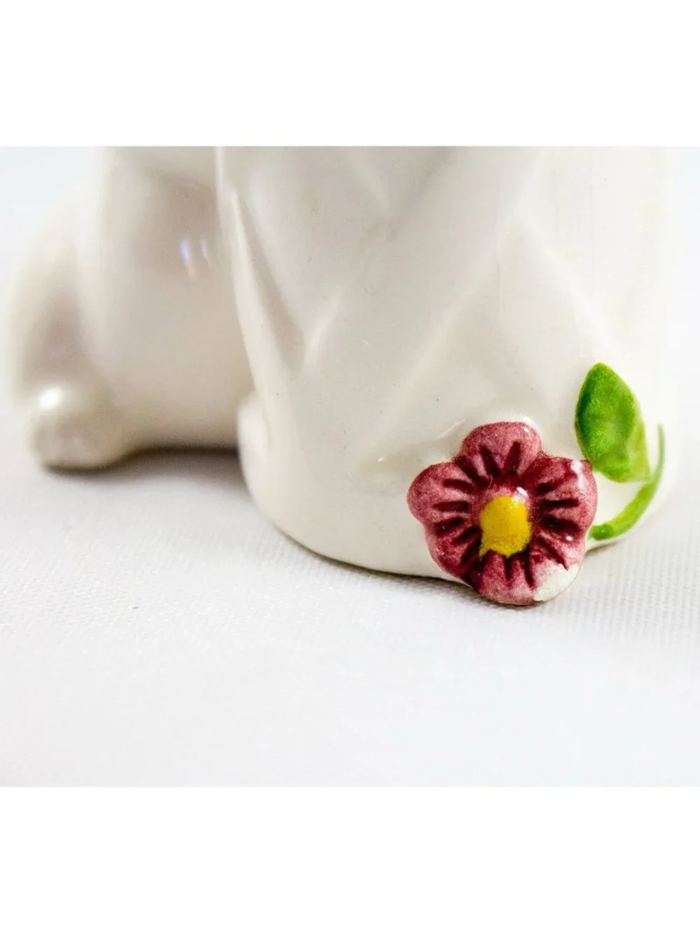 Avon Ceramic Bunny Bell & Bud Vase Vintage 1980's Brazil