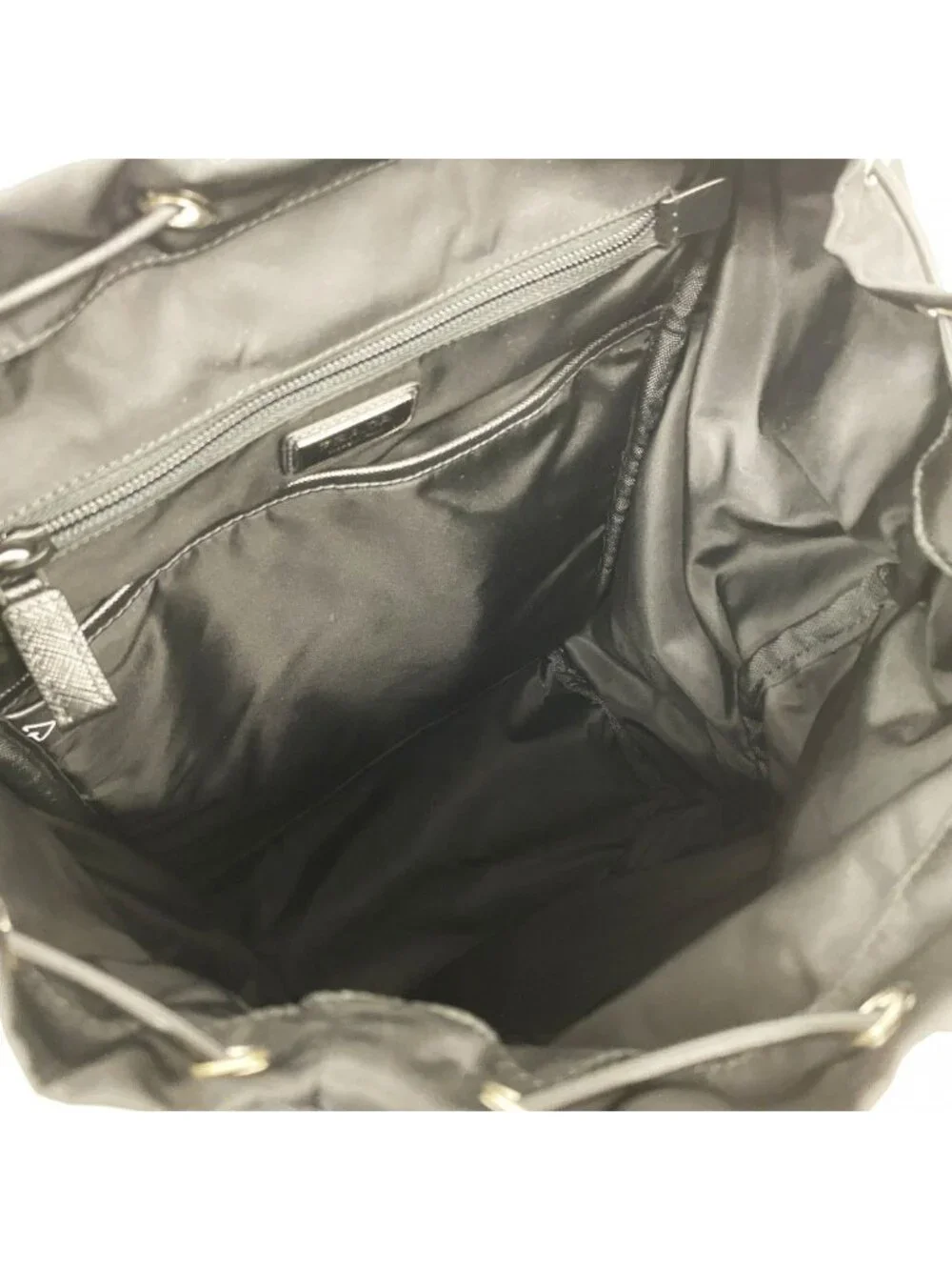 Prada Backpack Tessuto Nylon Black Silver