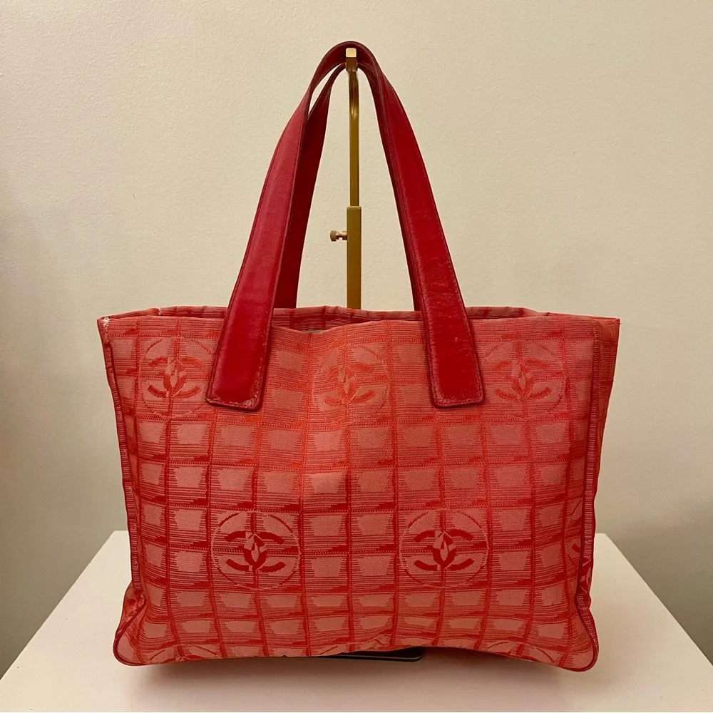 Authentic Chanel New Travel Line Tote PM Vintage from Japan