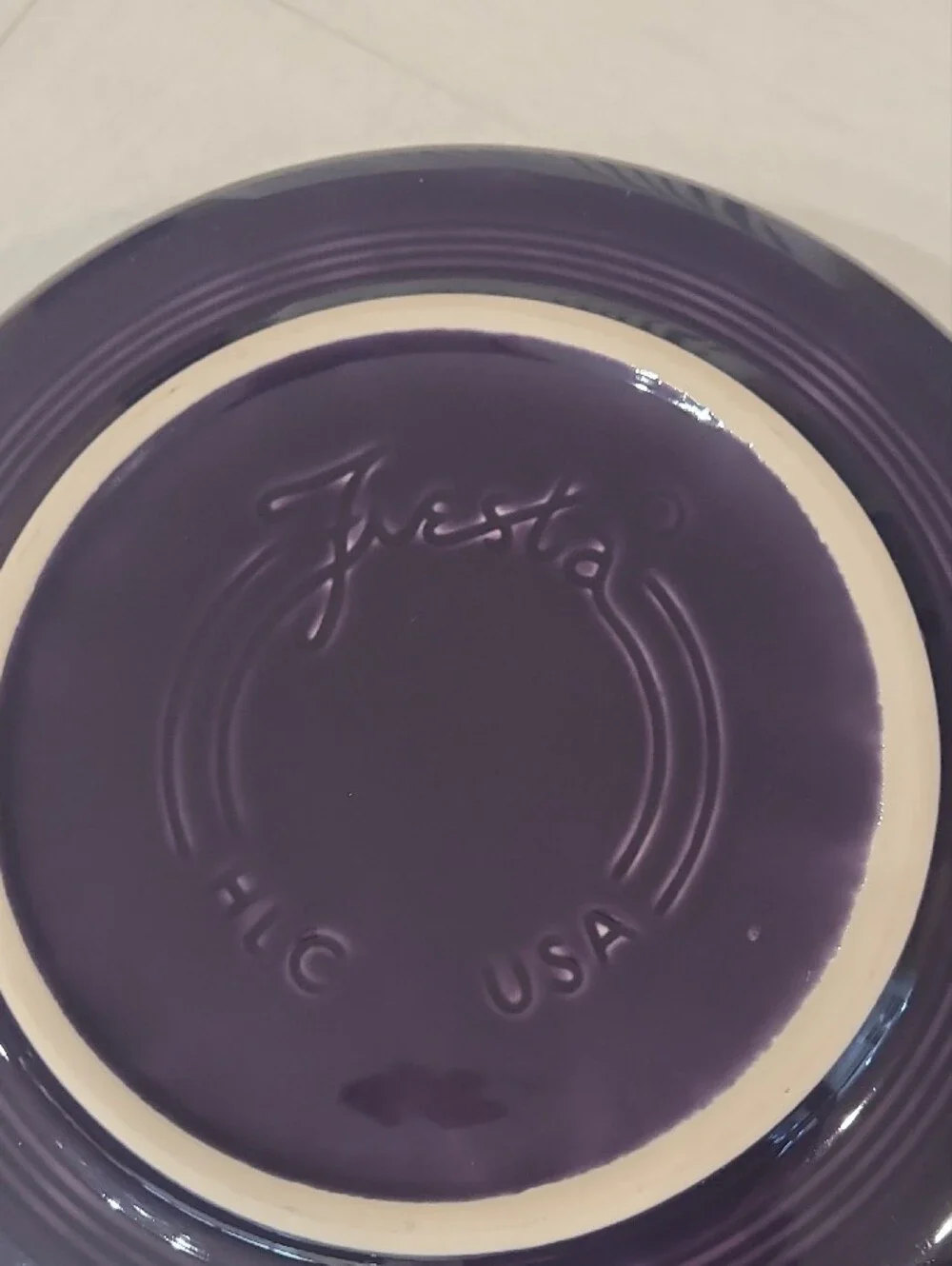 Fiesta Deep Plum Glazed Ceramic Bowl - 10 Inch