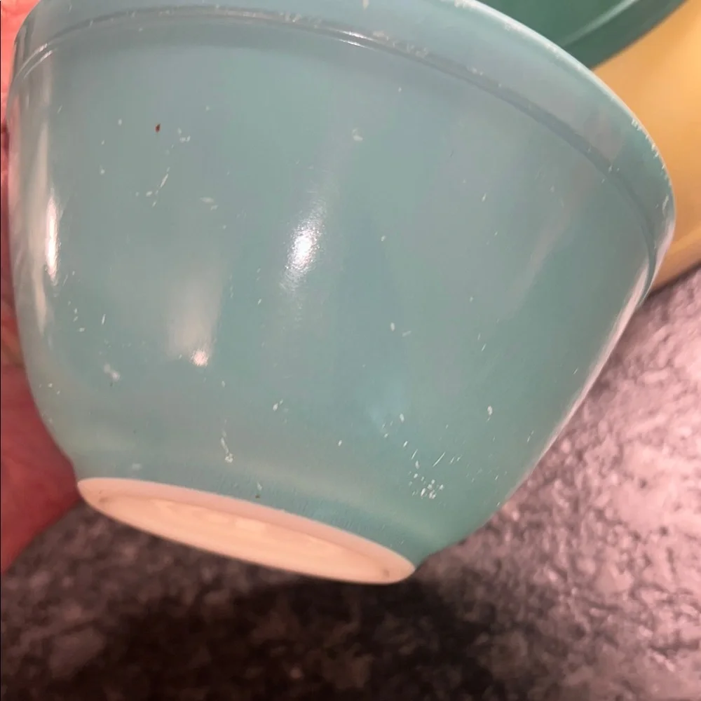 Pyrex set three
