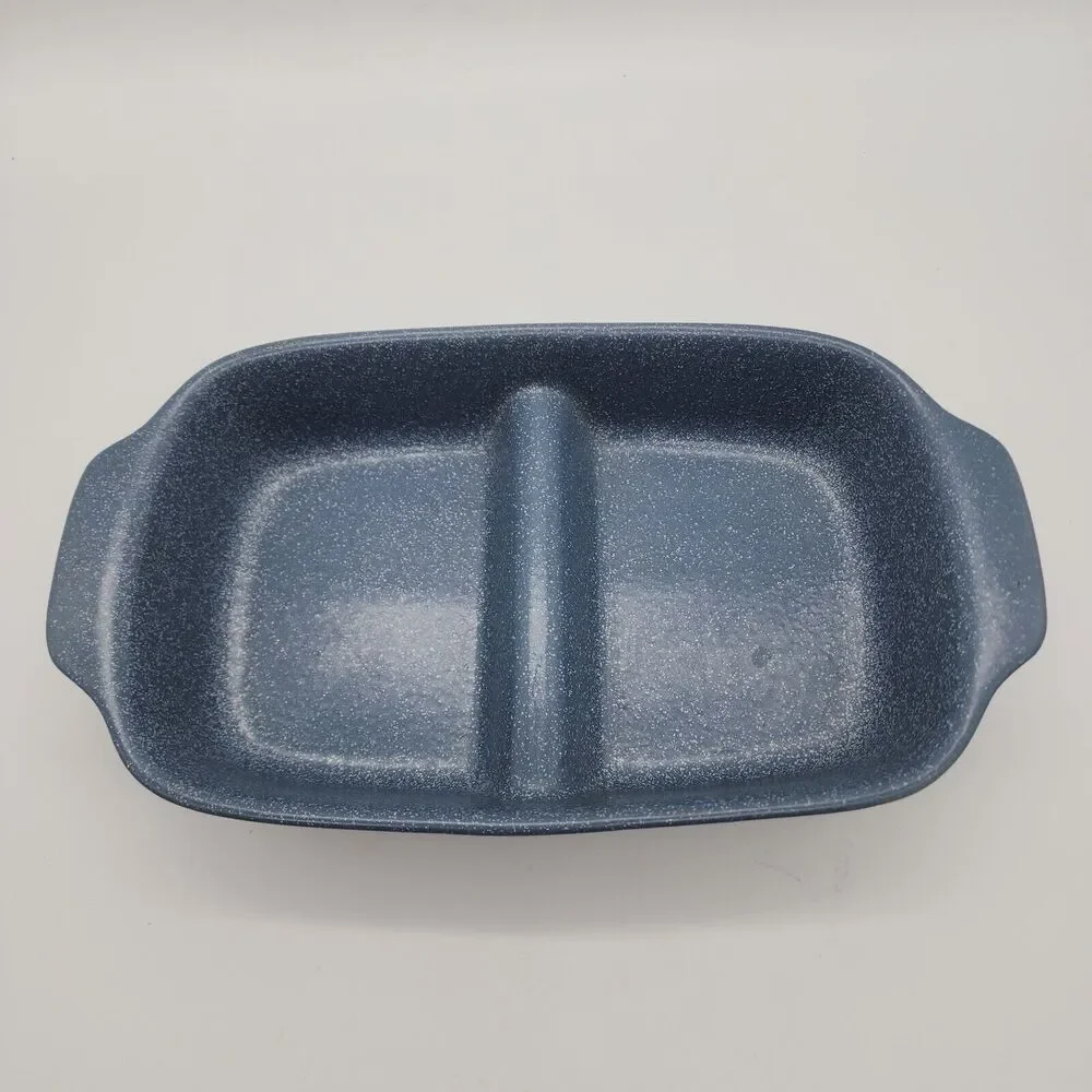 Azul Portugal Speckle Blue Casserole Dish Ceramic Bakeware WSP 12x6.5
