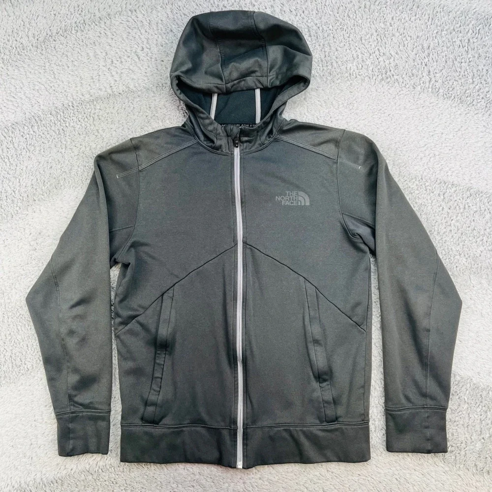 The North Face Men's Canyonlands Full‎ Zip Hoodie Small Black Grey Fleece F15
