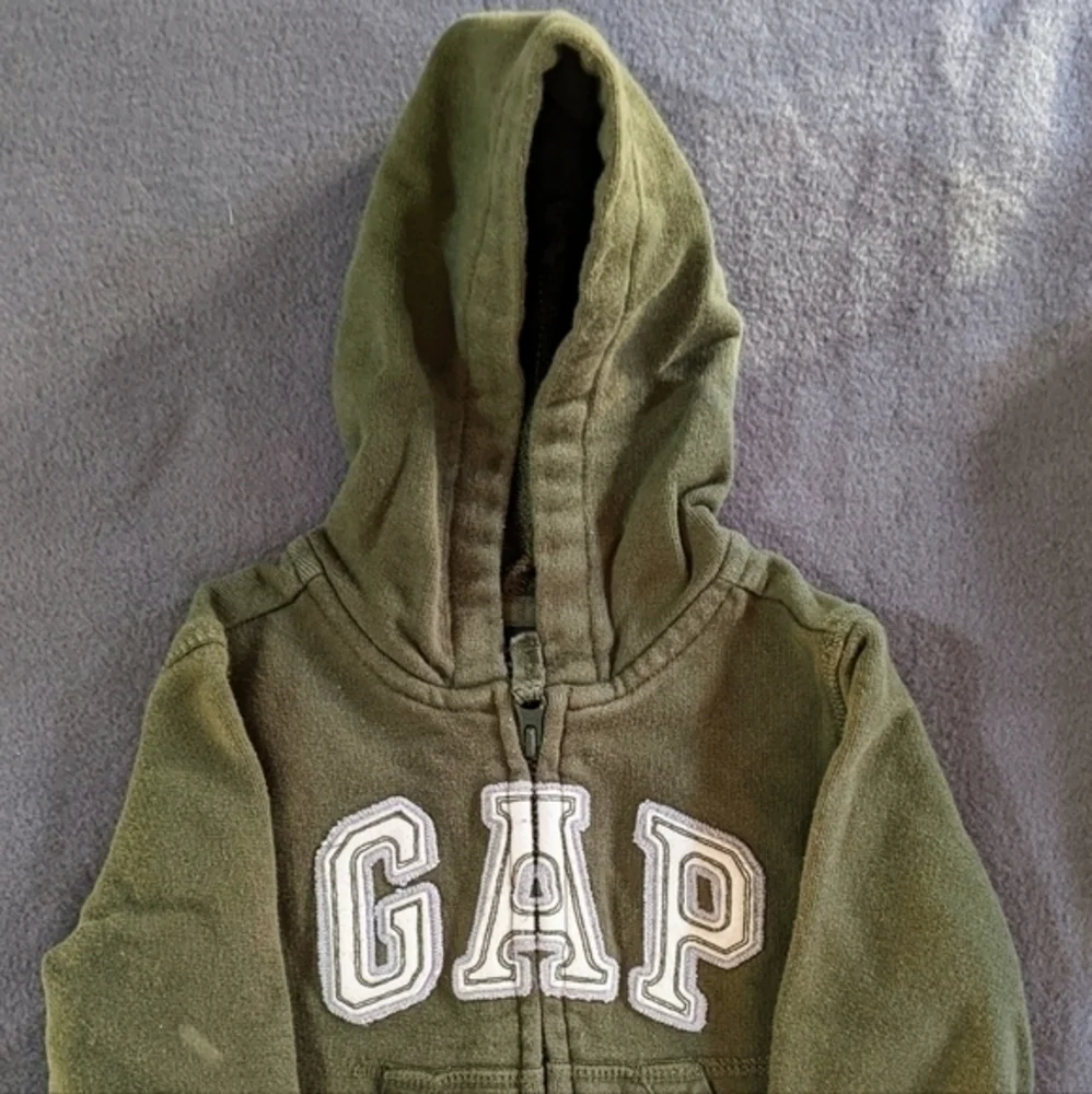 Baby boys green hooded jacket coat babyGap size‎ 6-12 months