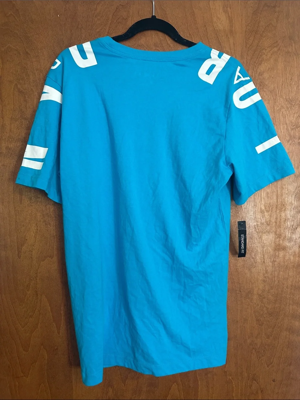 Air Jordan Teal Blue Jumpman Logo Tee with Jordan Printed Shoulders Activewear