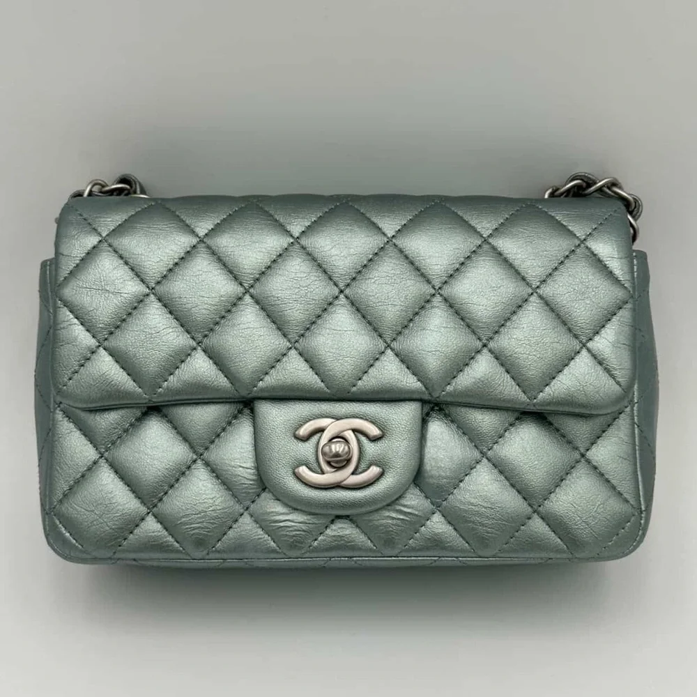 Chanel Classic Flap Pale Green - RARE COLOR