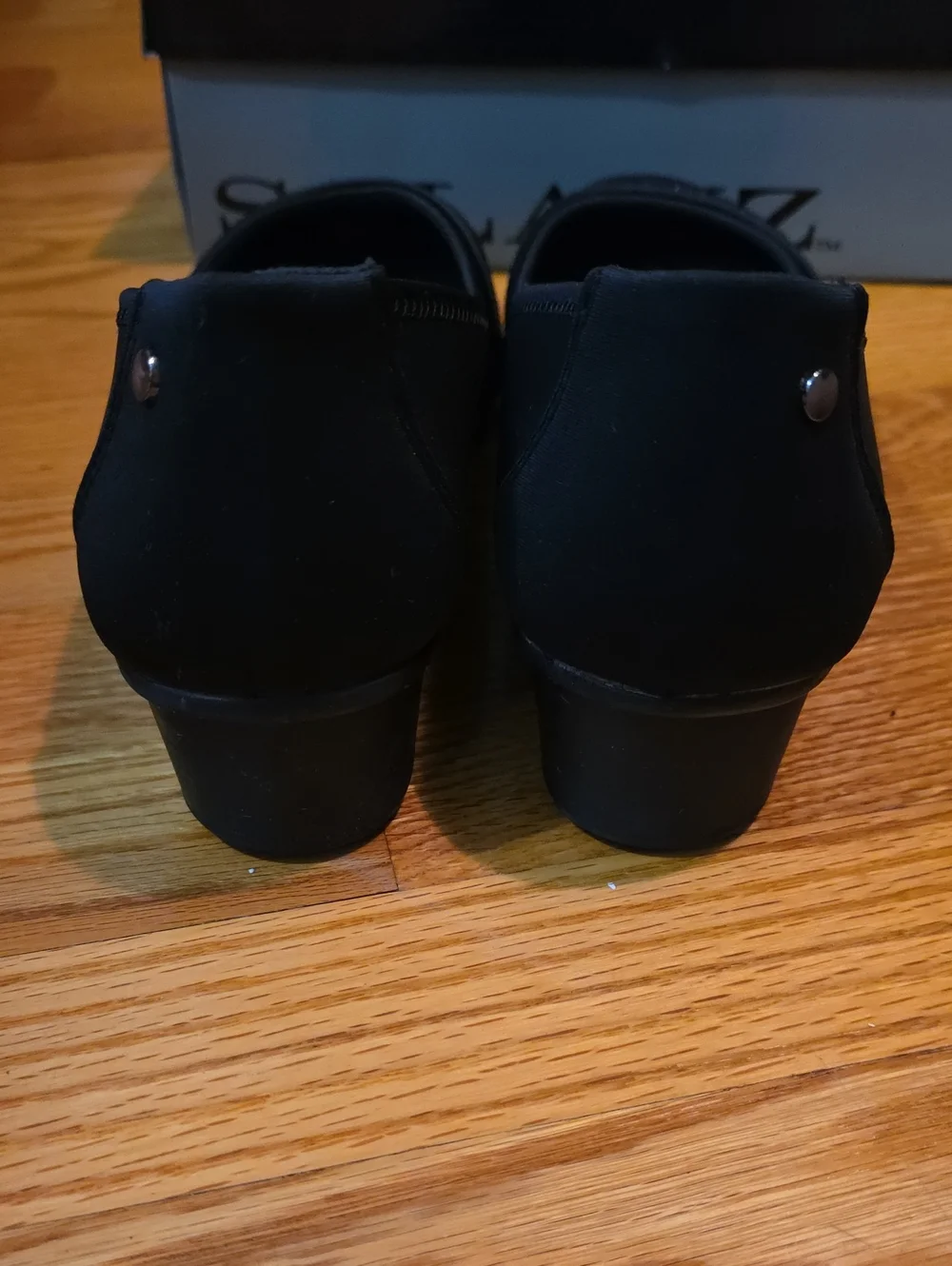 Black Embellished Women's Comfort Wedge Shoe