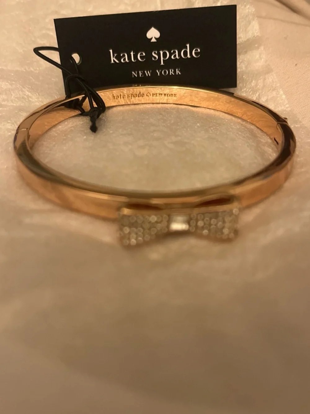 kate spade rose gold bow bangle bracelet