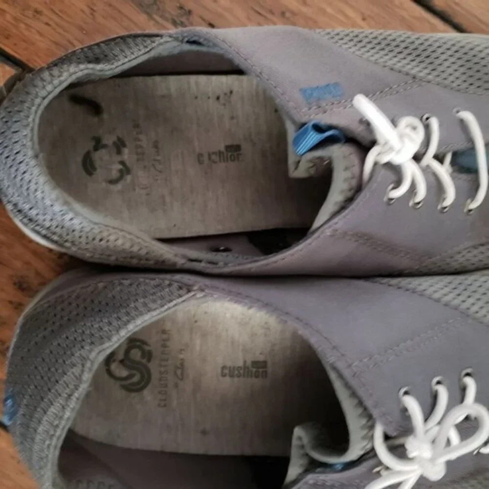 Olukai Nohea Moku Mens Boat Shoes  Gray Grey‎  Pre-Owned Size 8