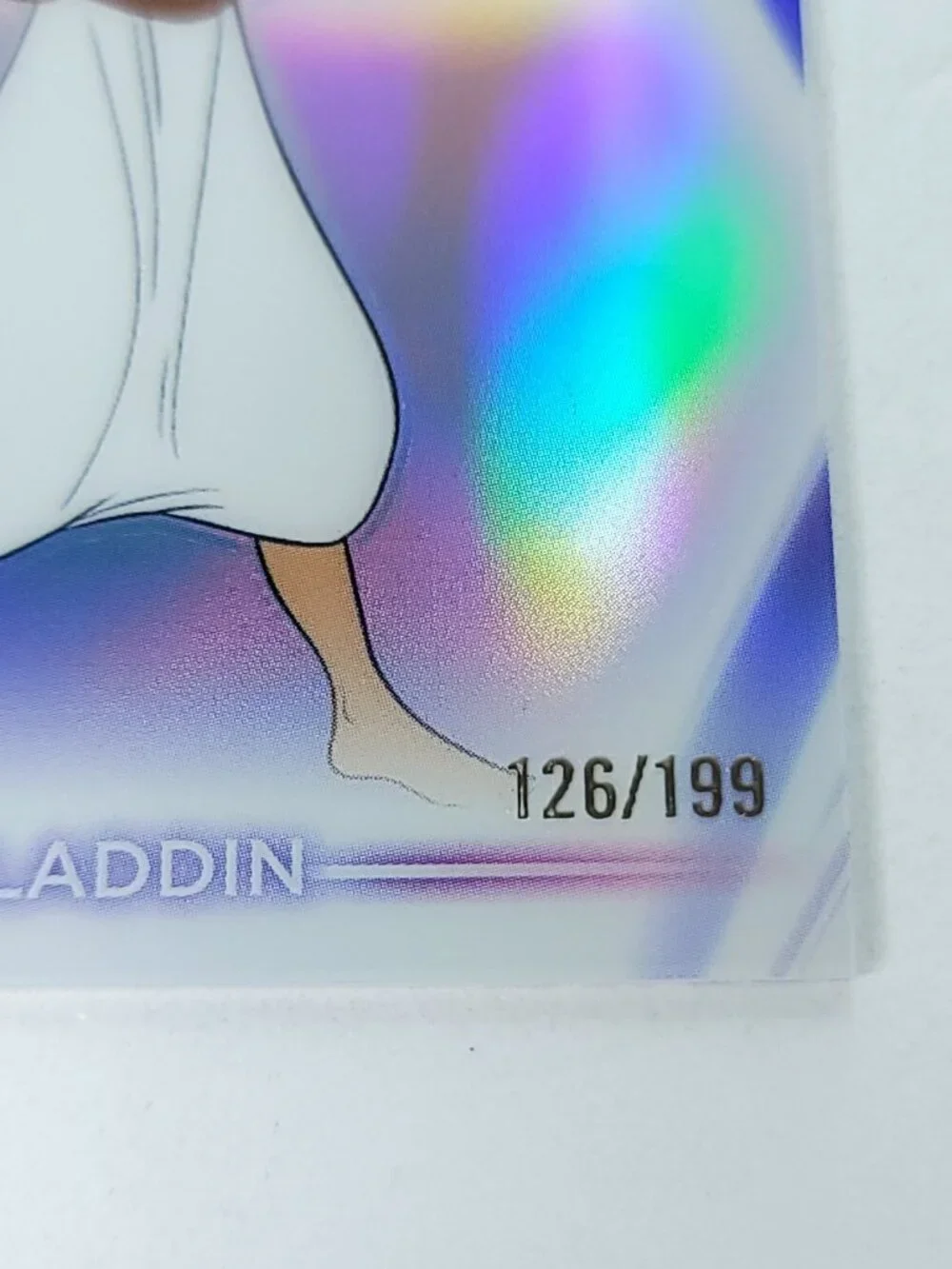 Aladdin Topps 2026 Disney Neon Holo Chrome Refractor Limited 126/199 CNE