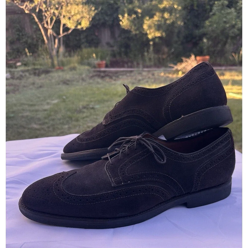 Players Shoe Brown Suede 11.5 M Allen Edmonds Men’s  Clubhouse Shoes Leather