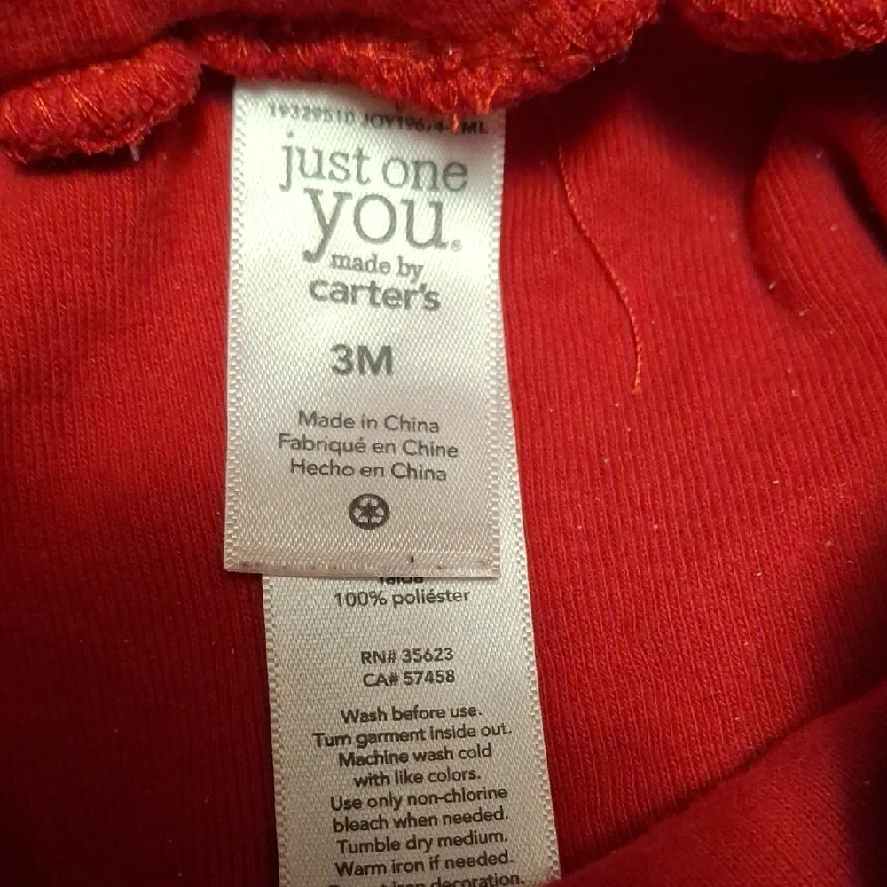 Carters cozy red