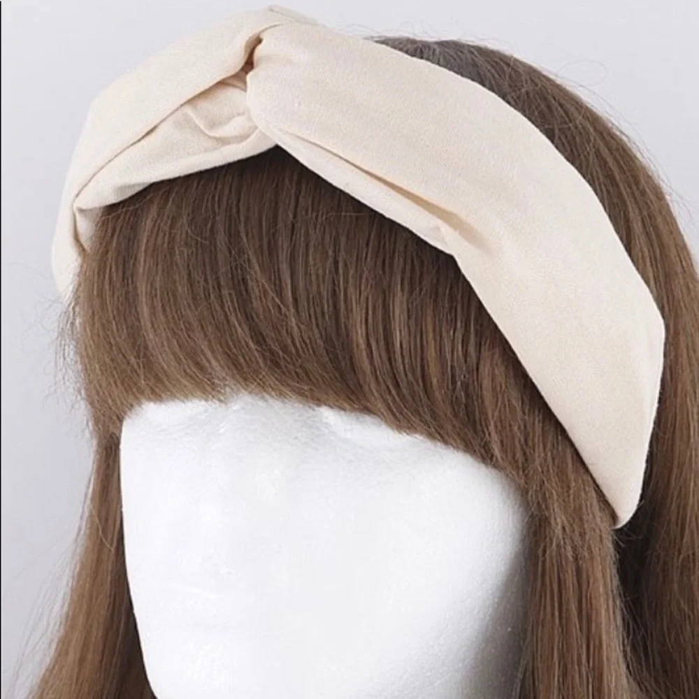 Ivory knotted headband