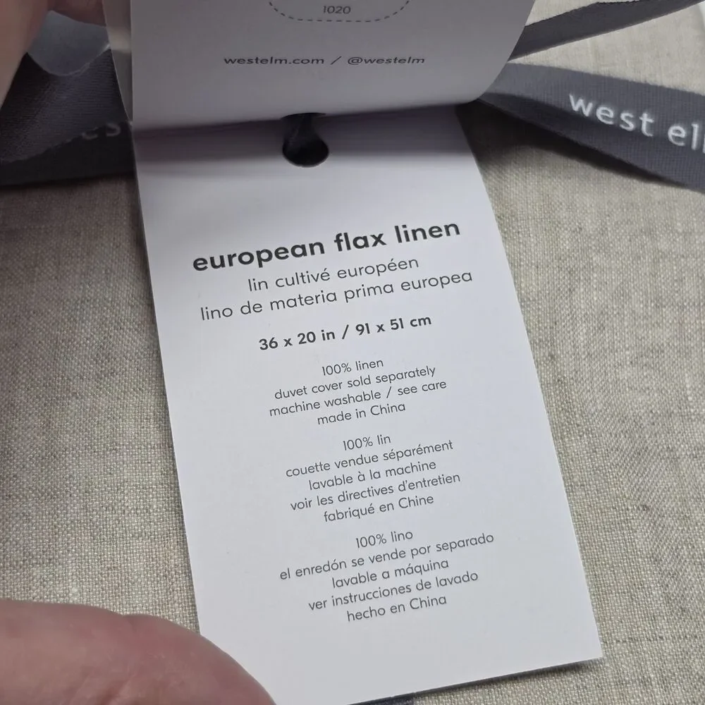 West Elm style pillowcase