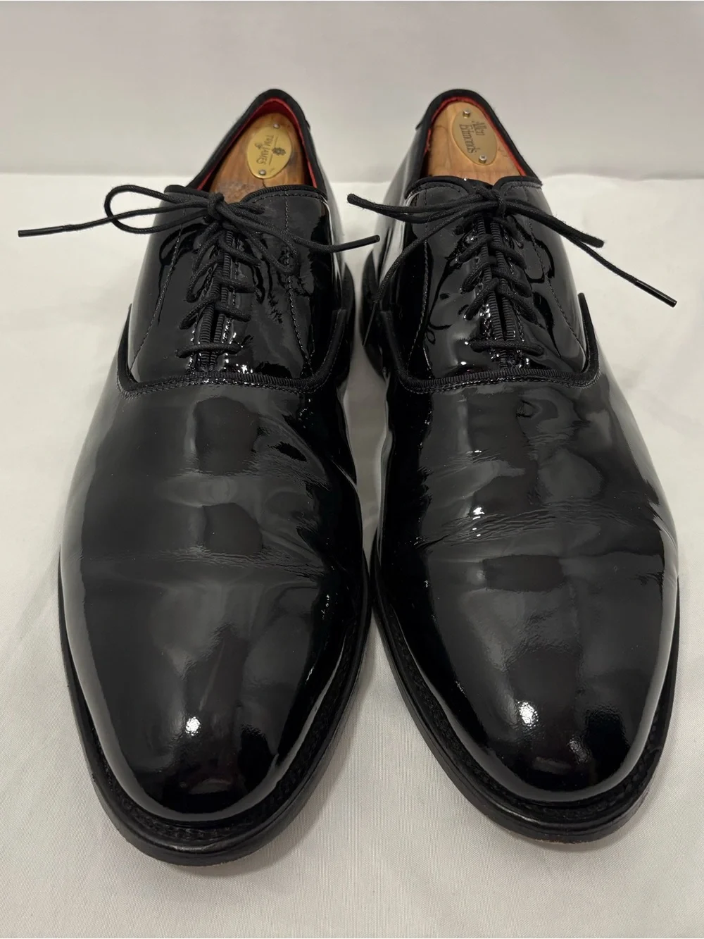 Allen Edmonds Carlyle Plain-toe Oxford Dress Shoe Black Patent Size 10 E