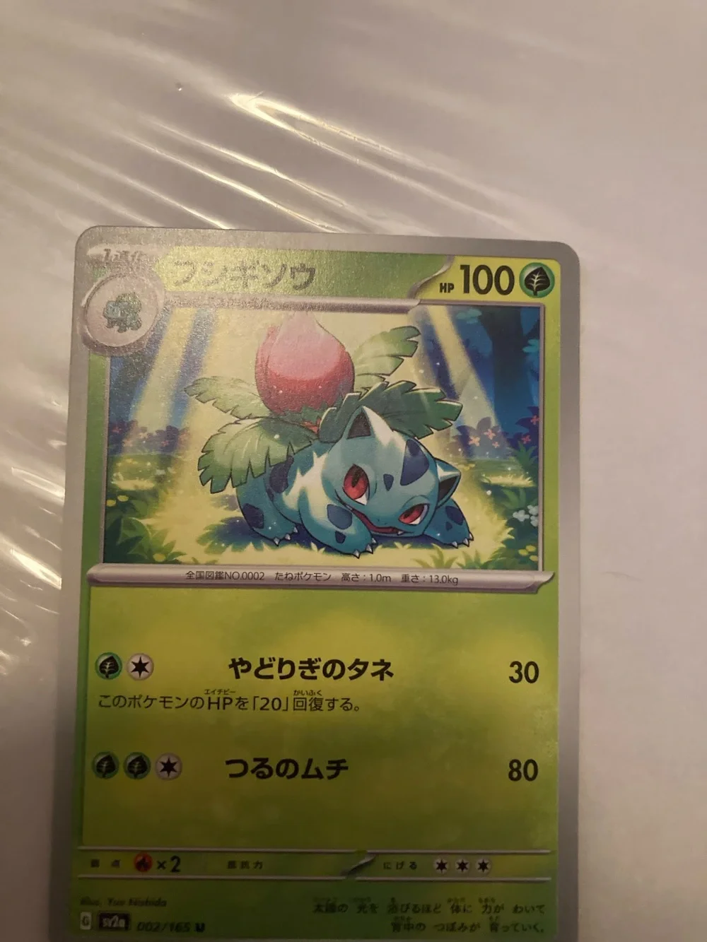 Pokemon Green and Blue Ivysaur Trading Card Japanese