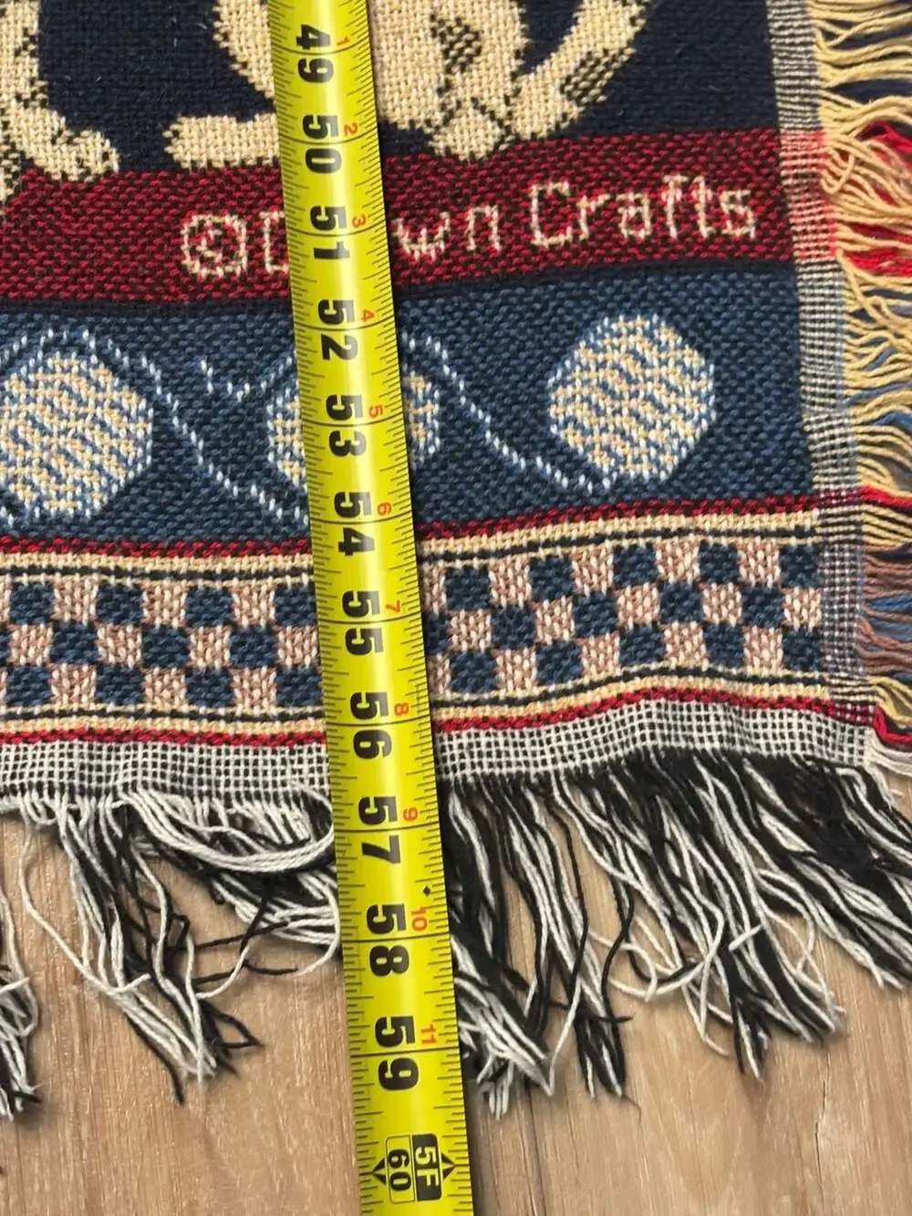 Vintage Crown Crafts Cats and Kittens Woven Tapestry Throw Blanket