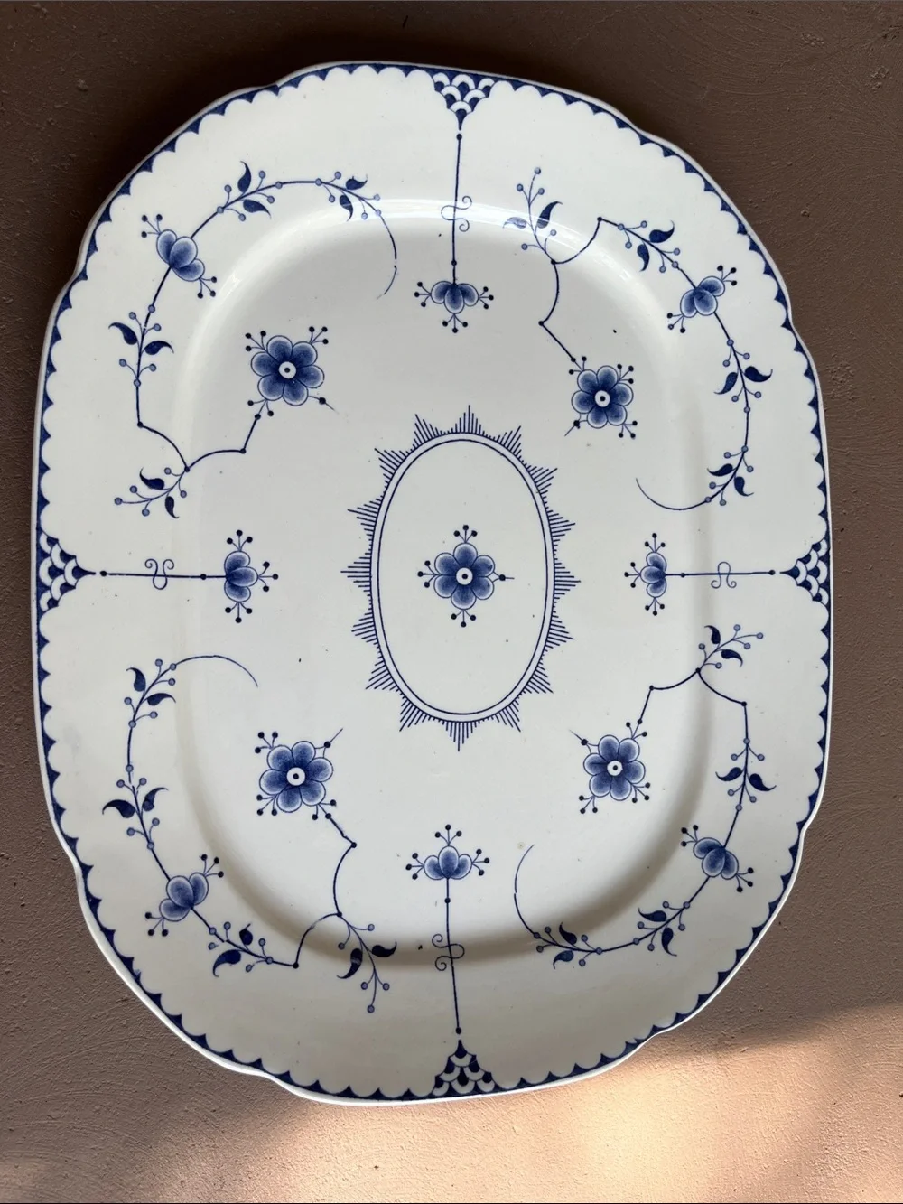 Allertons china. Stockholm, England. Serving plate.