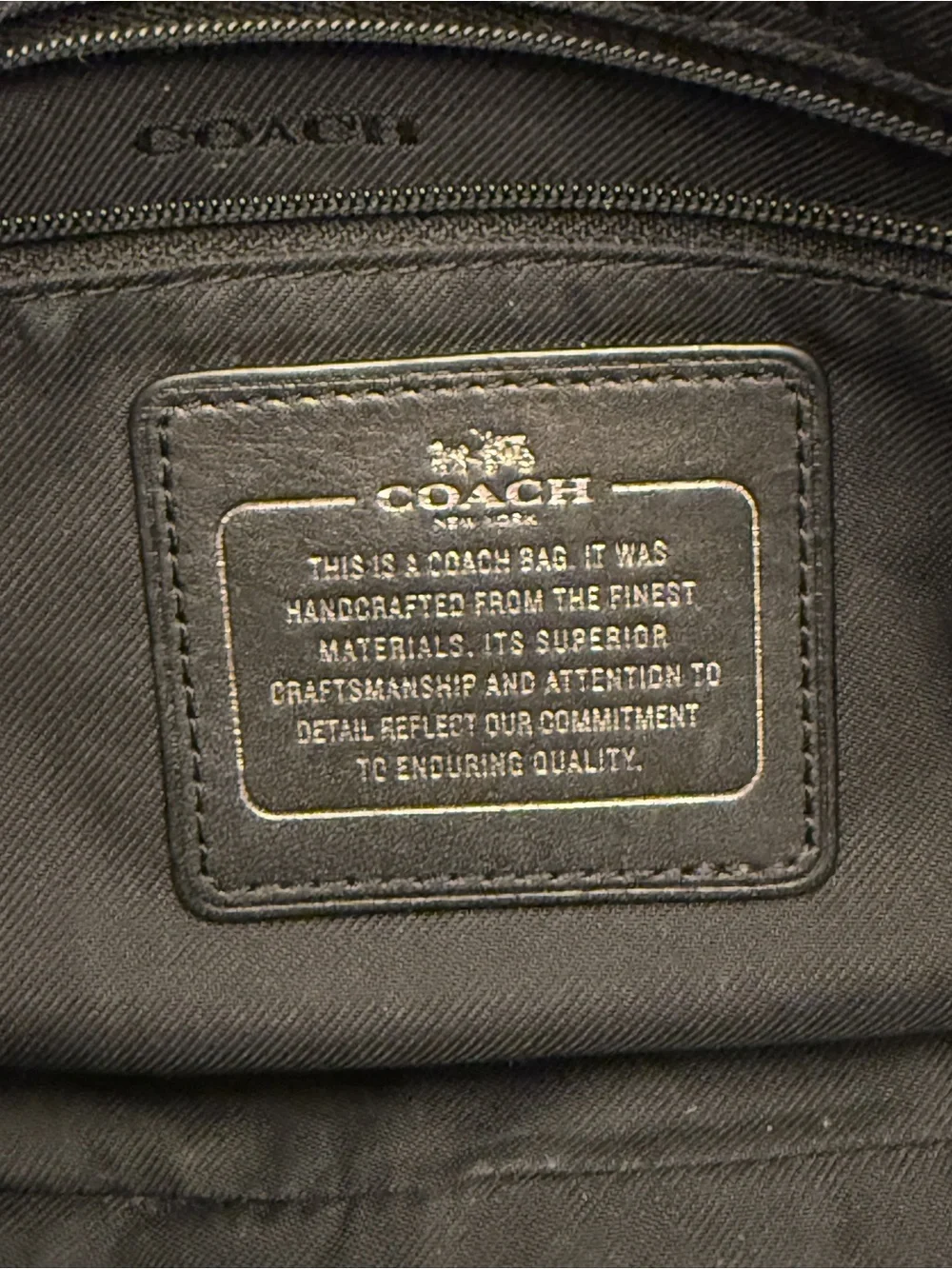 Coach metallic chelsea