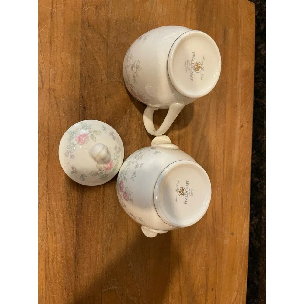 PFALTZGRAFF AMERICAN BONE CHINA Rosemont cream and sugar